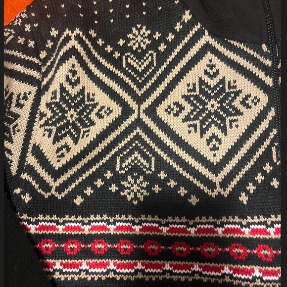 Vintage Giani Feroti half-zip Fair Isle fleece sweater NWOT - Picture 4 of 8